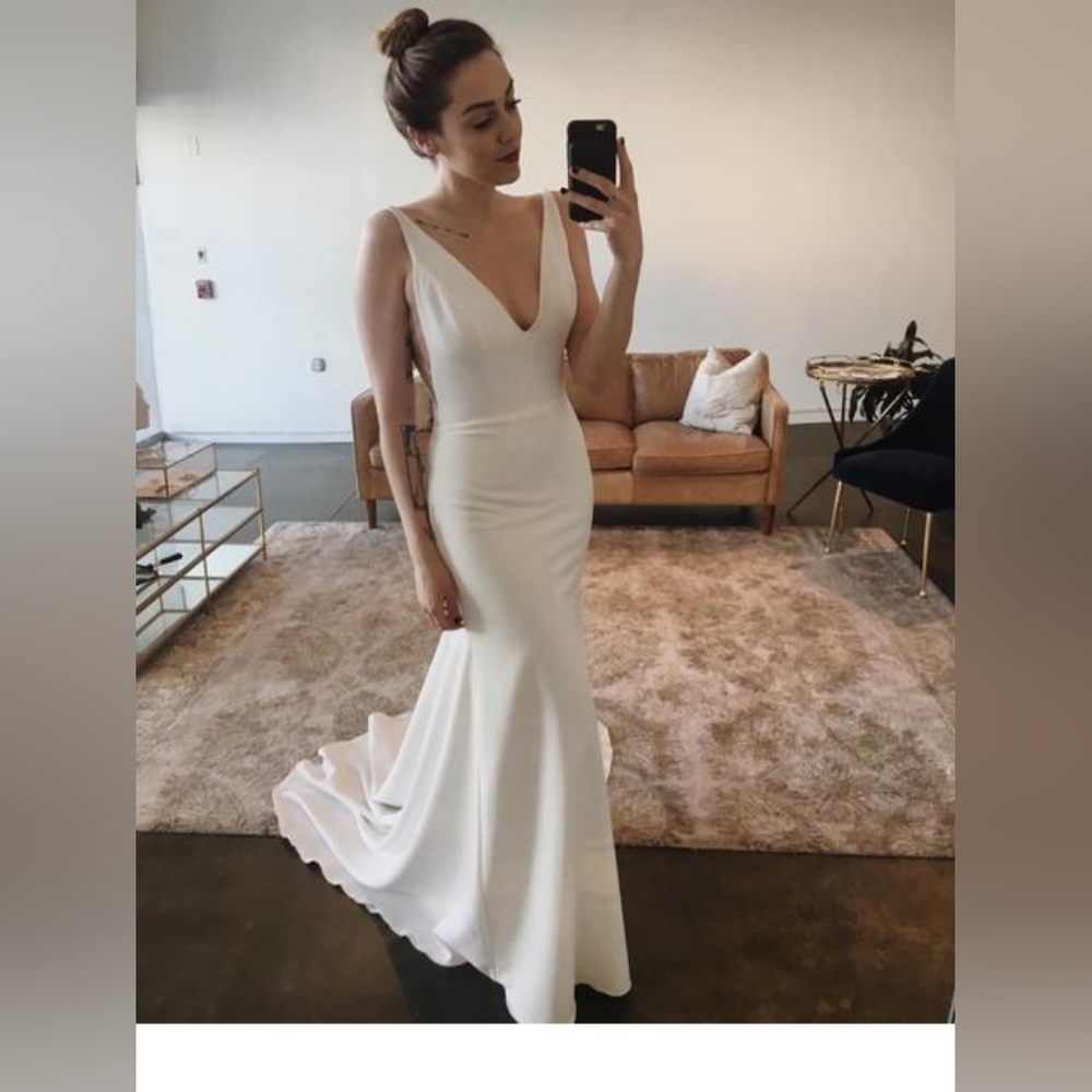 Wedding Dress: Sarah Seven Belmont Gown - Size 4